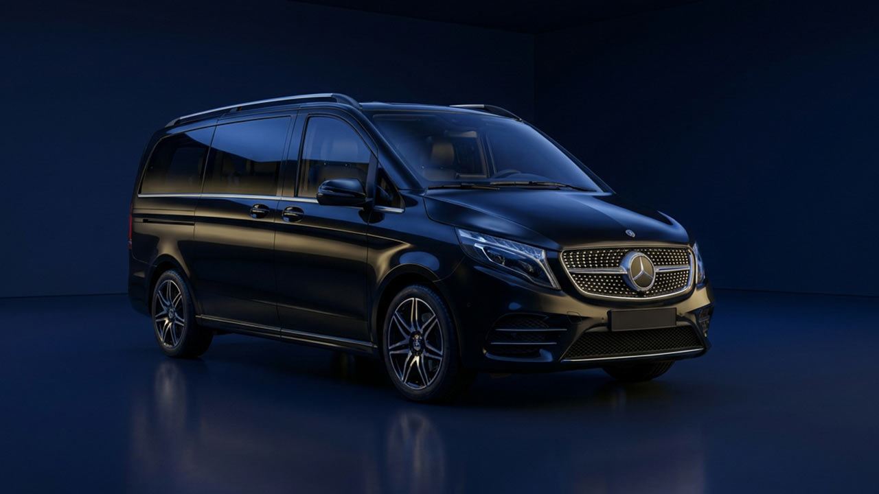 Mercedes V-Class Prestige Van Deluxe for private group transfers in Paris