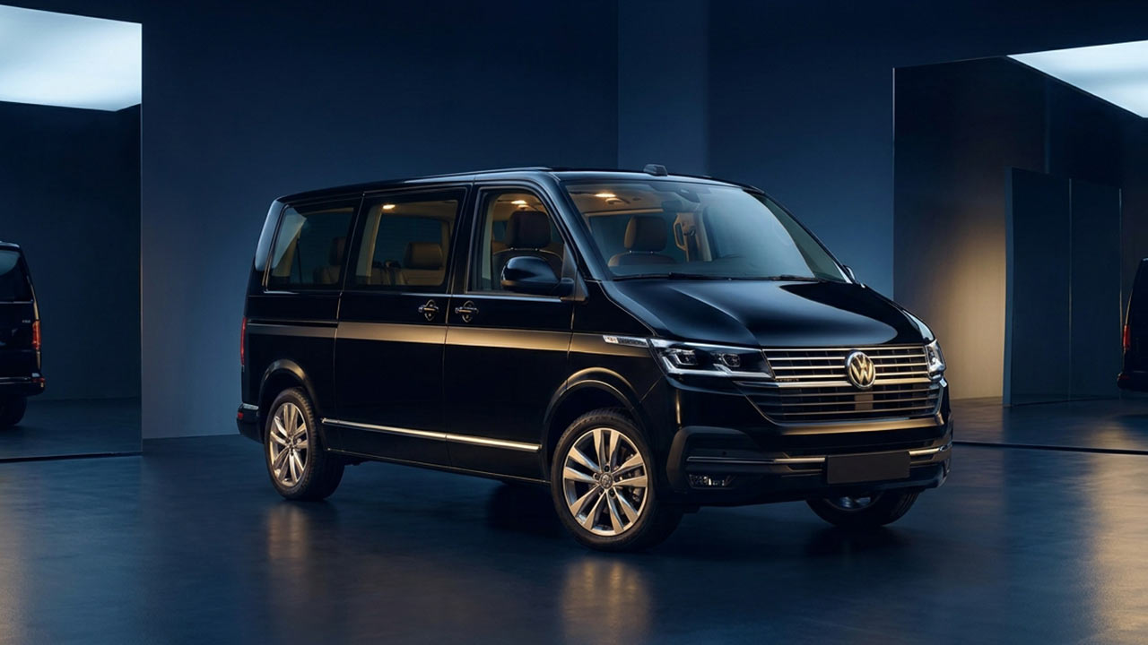 Volkswagen Caravelle Eco Van for private group transfers in Paris