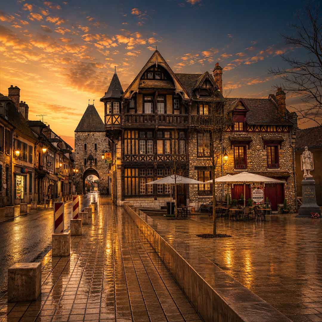 Private chauffeur day trip from Paris to Moret-sur-Loing
