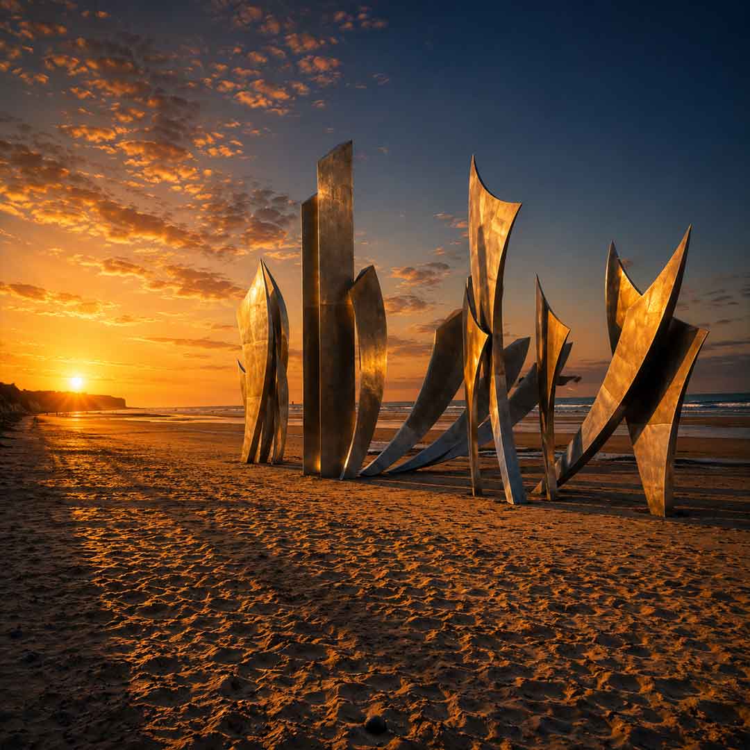 Private day trip from Paris to Omaha Beach in Normandy